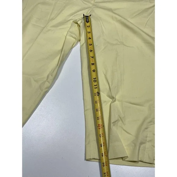 Dressbarn Woman's Capri Pants Yellow Size 12 - Picture 8 of 10